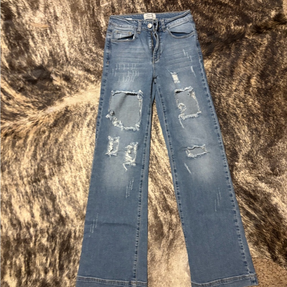 Distressed Blue Women's Jeans